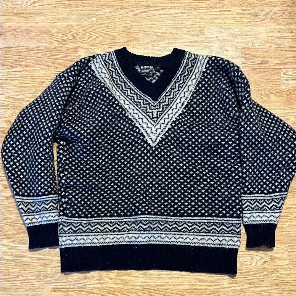 Vintage Navy Scottish Sweater